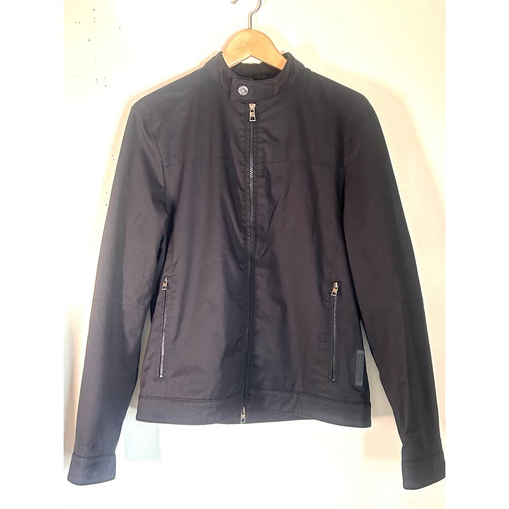 NW/OT men’s size s Michael Kors men's racer jacket-black-light weight-zip up